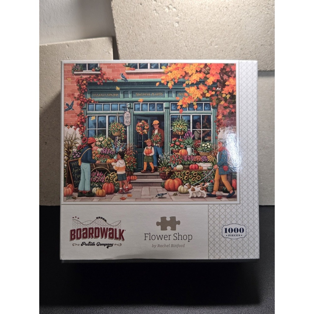 Boardwalk Puzzle Company Flower Shop 1000 Piece Rachel Binford Iconic Places